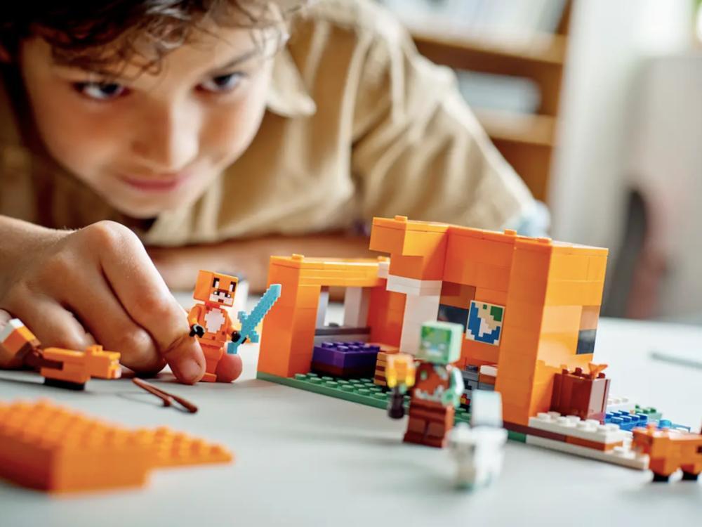 Duży zestaw klocków siedlisko lisów 21178 lego minecraft dla dziecka 6 Full Screen