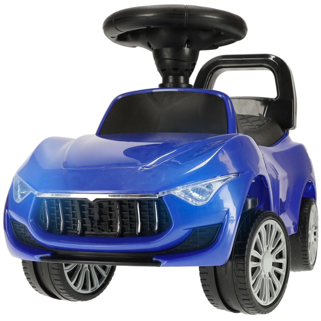 Jeździk samochód pchacz z dźwiękiem światłami niebieski dla dzieci 28x38,5x65 cm 1 Full Screen