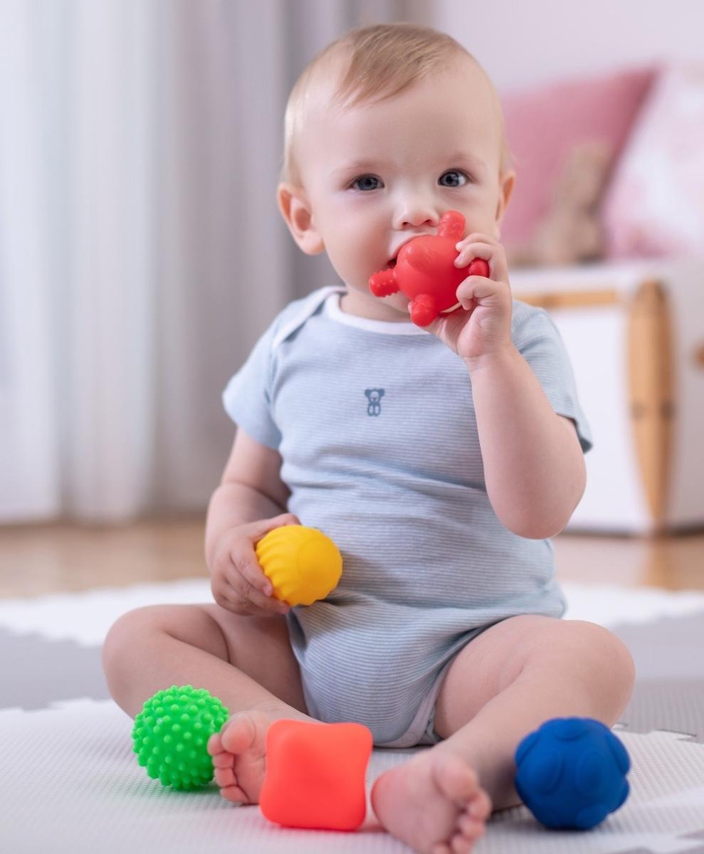 Zabawka sensoryczna kolorowe kształty 5 sztuk dla dziecka do zabawy  nr. 5