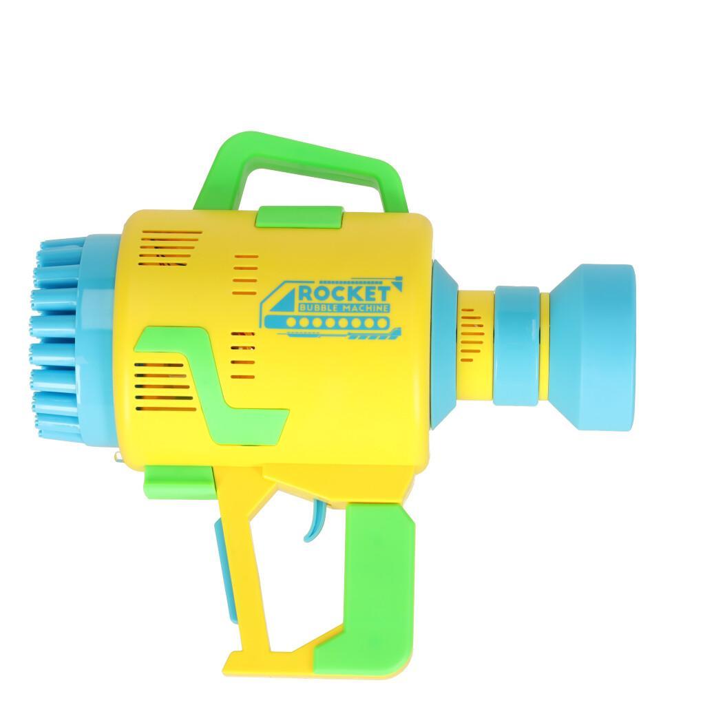 Pistolet maszynka do baniek mydlanych bańki mydlane światła żółty dla dzieci 25x23x10 cm nr. 8