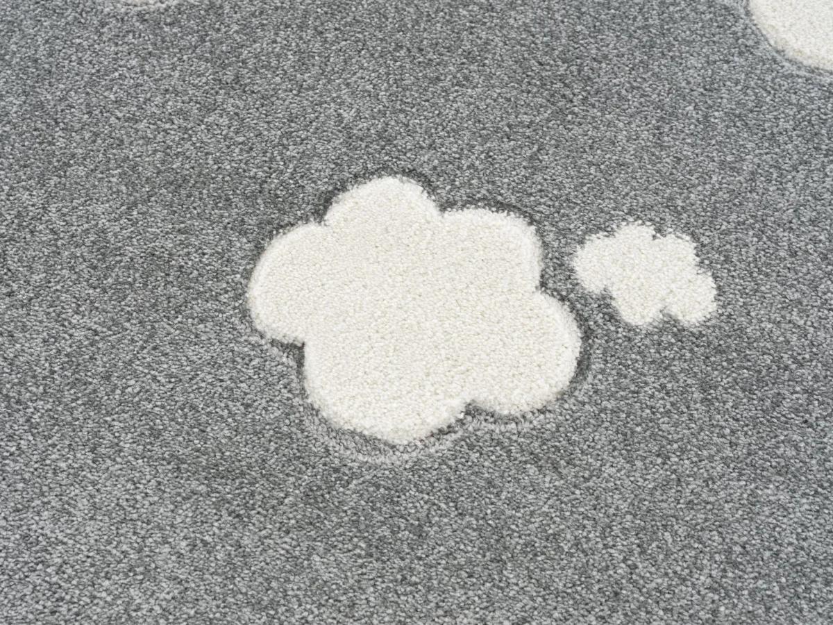 Dywan dziecięcy Grey Cloud 120x180 cm do pokoju dziecięcego szary w chmurki nr. 5