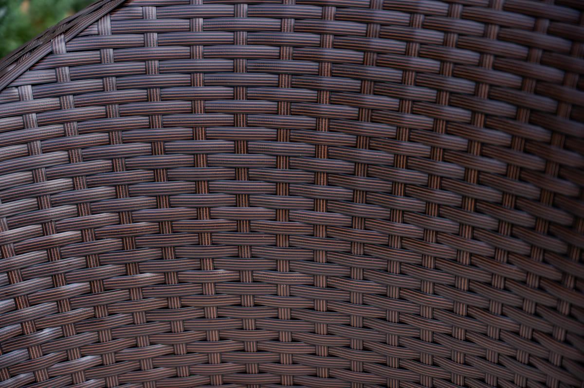 Krzesło ogrodowe MODICO brązowy technorattan z jasnym siedziskiem do ogrodu lub na balkon  nr. 6