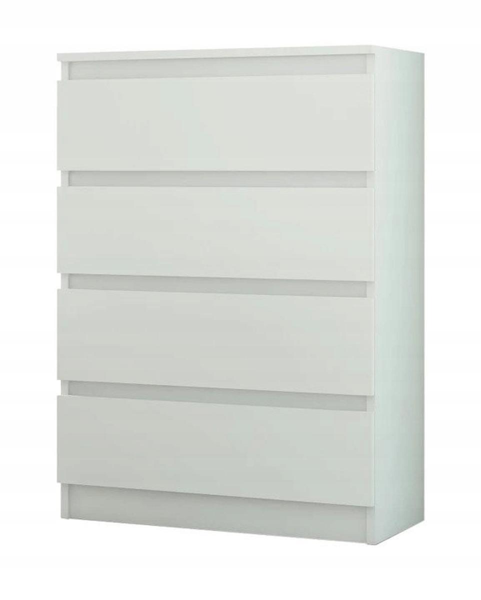 Komoda MODERN 70x40 cm biała z czterema szufladami do biura sypialni lub salonu nr. 1