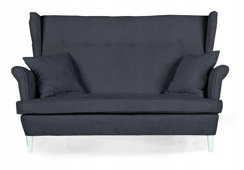 Zestaw wypoczynkowy mebli ARI 149x104x92 cm uszak sofa fotele pufy do salonu Enjoy ciemny grafit nr. 2