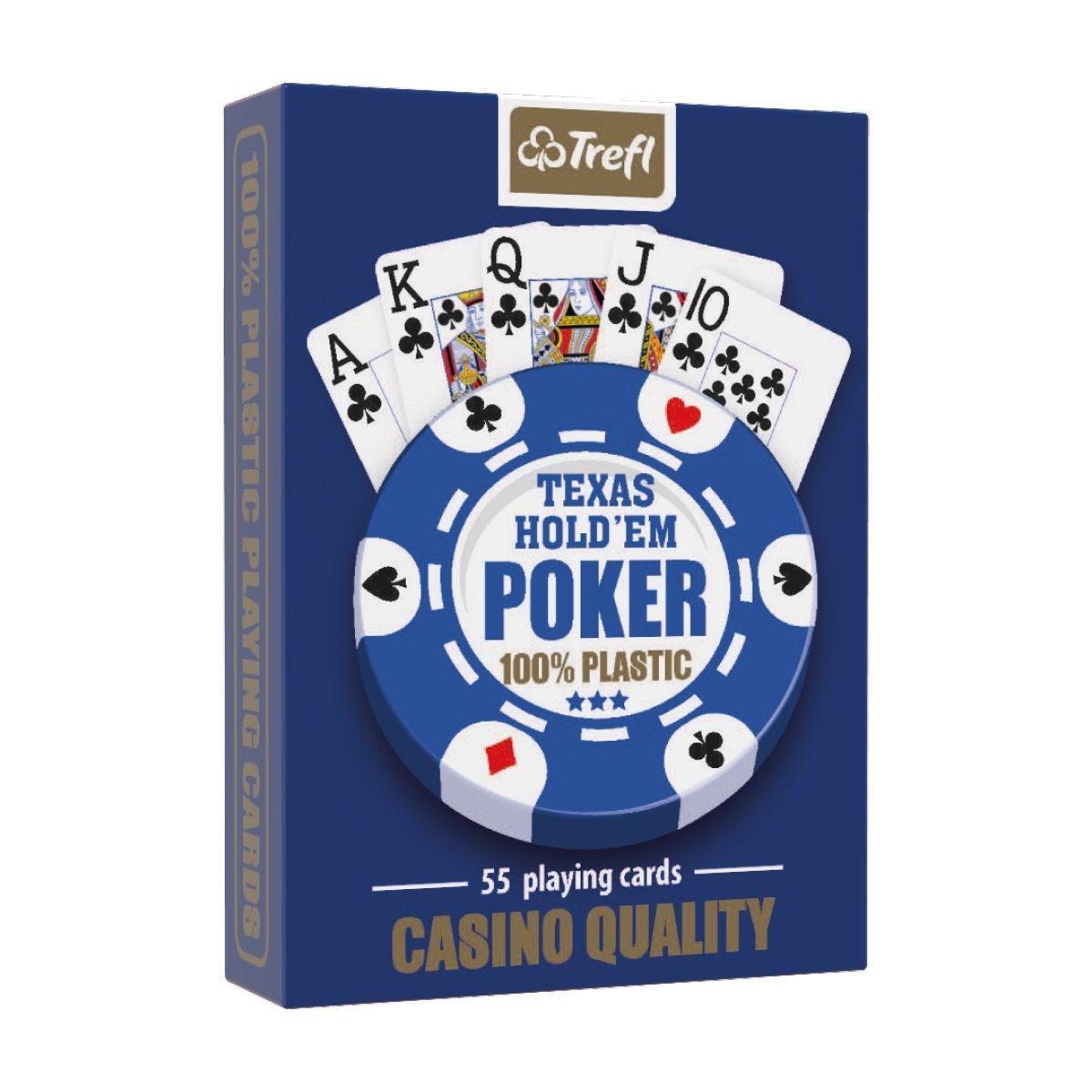 MUDUKO Trefl karty do gry Poker 100% plastik 55szt. 0 Full Screen