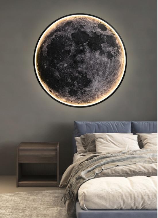 Kinkiet ścienny księżyc 40x40 cm xl wewnętrzny dekoracyjny do salonu lub sypialni  4 Full Screen