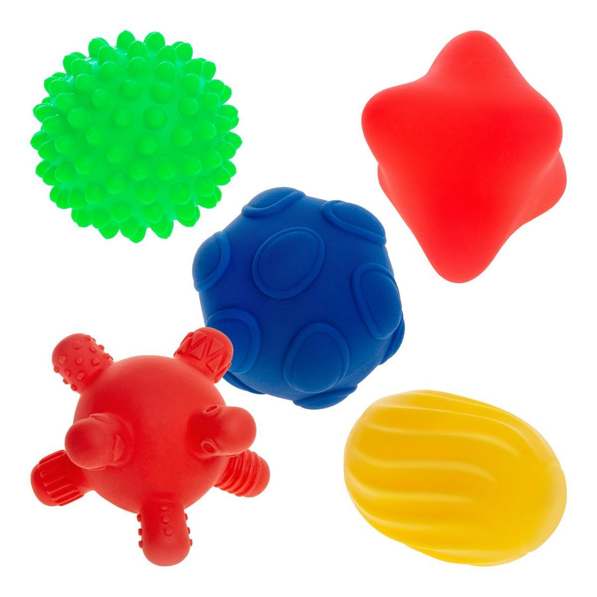 Zabawka sensoryczna kolorowe kształty 5 sztuk dla dziecka do zabawy  nr. 3
