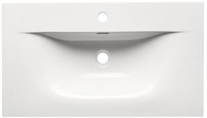 Szafka łazienkowa z umywalką 80 cm wisząca ryflowane szuflady x2 ADEL kaszmir nr. 6