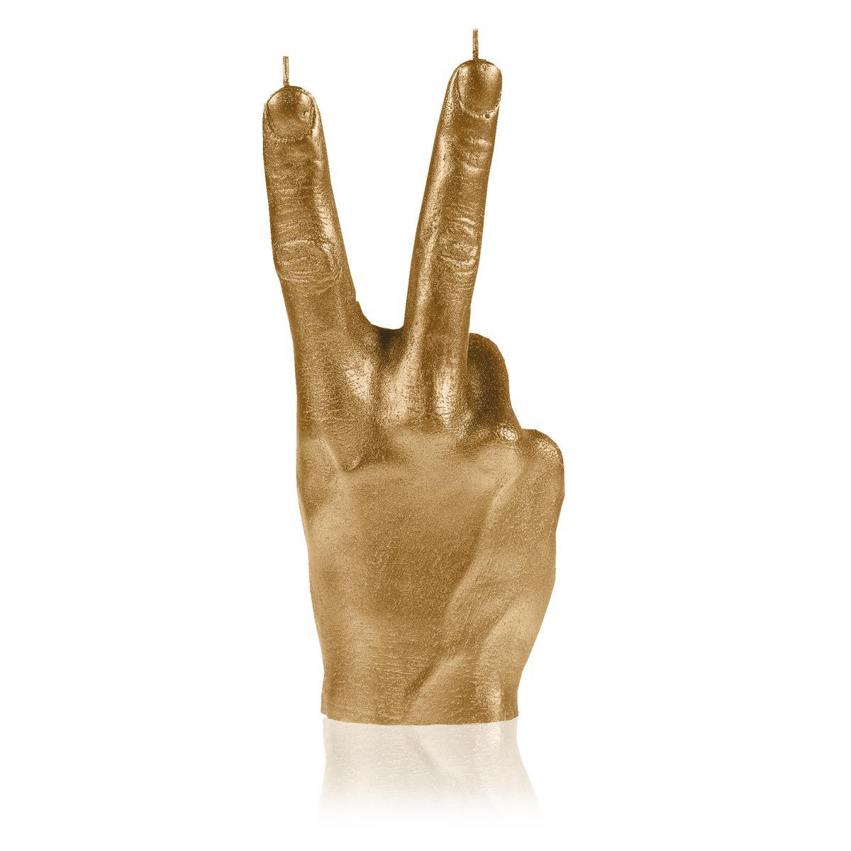 Świeca Hand PEACE Classic Gold nr. 2