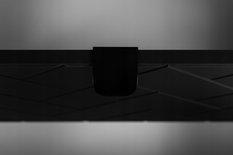 Szafka pod umywalkę MADIS 60 cm z blatem dąb wotan wisząca frezowane szuflady czarna - Miniaturka zdjęcia nr 12