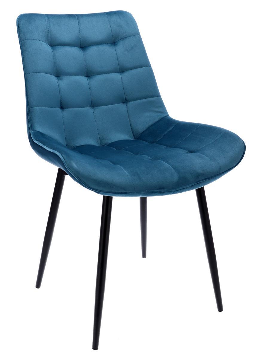Krzesło MISS niebieskie do jadalni lub salonu  nr. 1