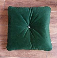 Poduszka dekoracyjna ozdobna welur jasiek zielona - Miniaturka zdjęcia nr 9