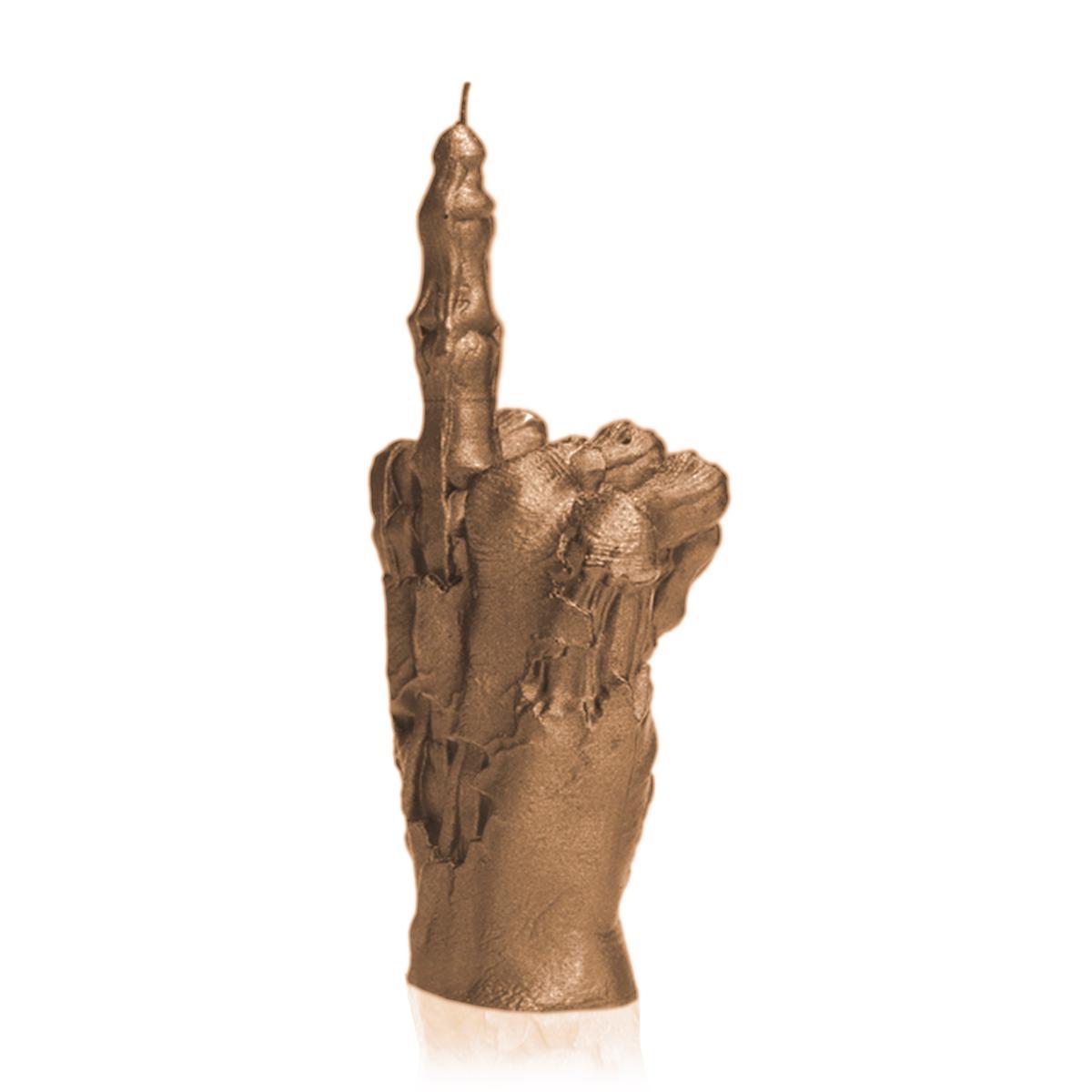 Świeca Zombie Hand FCK Gold nr. 3