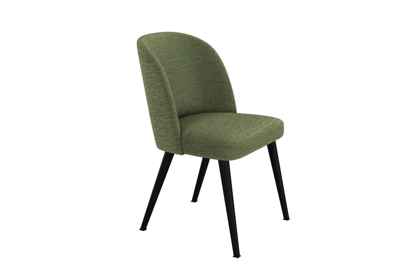  Krzesło MATICA KR-2 53x49x83 cm welurowe do jadalni zielony nr. 3