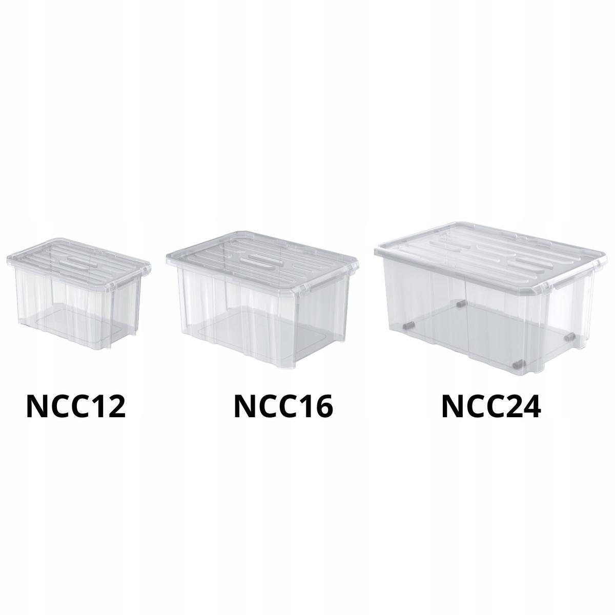 Zestaw pojemników NCC16 + NCC12 + pokrywy Pudełko Organizer 4 Full Screen