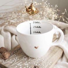 Kubek 1 litr - Miarka na herbatki Złote Serce - Miniaturka zdjęcia nr 2