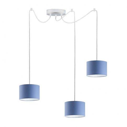 Lampa wisząca WAIKIKI W3 200x17,5x12 cm z regulacją do salonu niebieska nr. 1