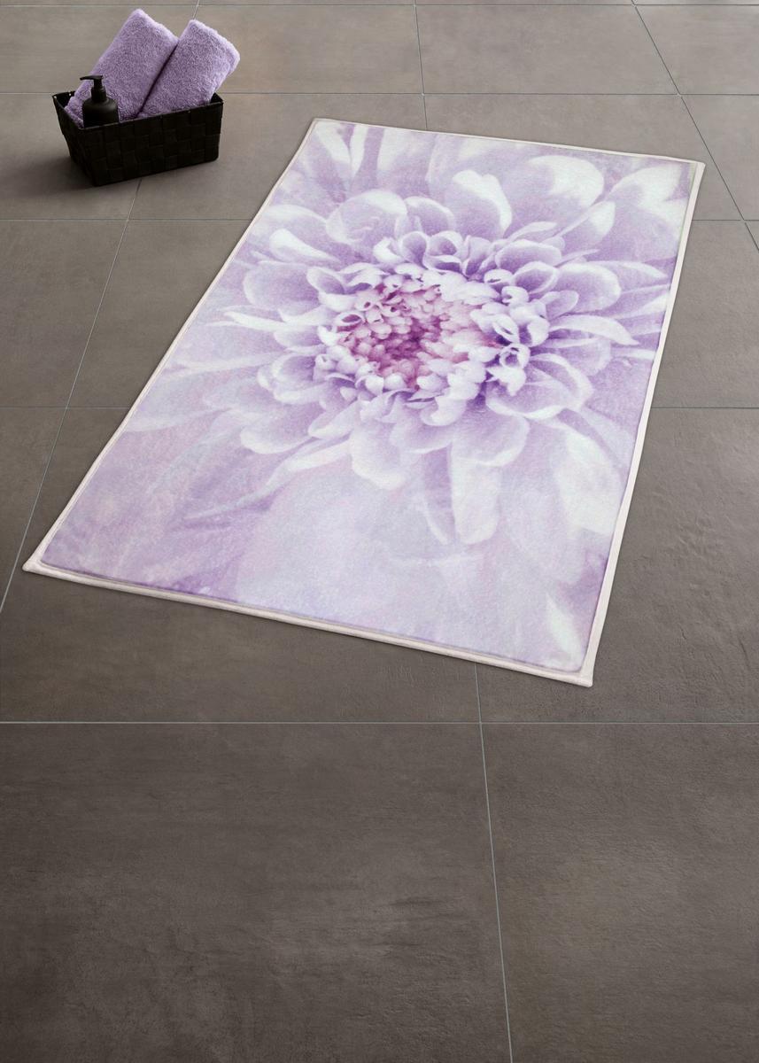 Dywanik łazienkowy 50x60 cm lavender fioletowy Kleine Wolke Dahlia supermiękki do łazienki 1 Full Screen