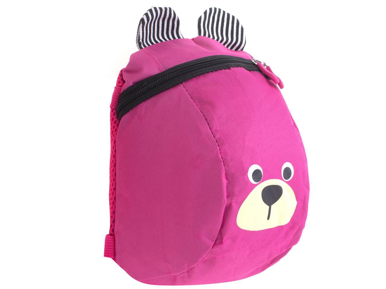 Plecak dla przedszkolaka dziecięcy plecaczek miś różowy 27x21x11cm  nr. 2