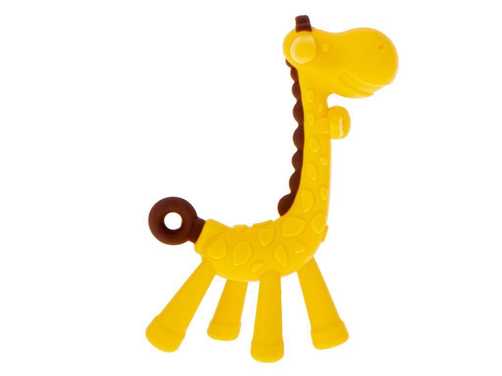 Gryzak silikonowy na ząbkowanie żółta żyrafa nr. 3