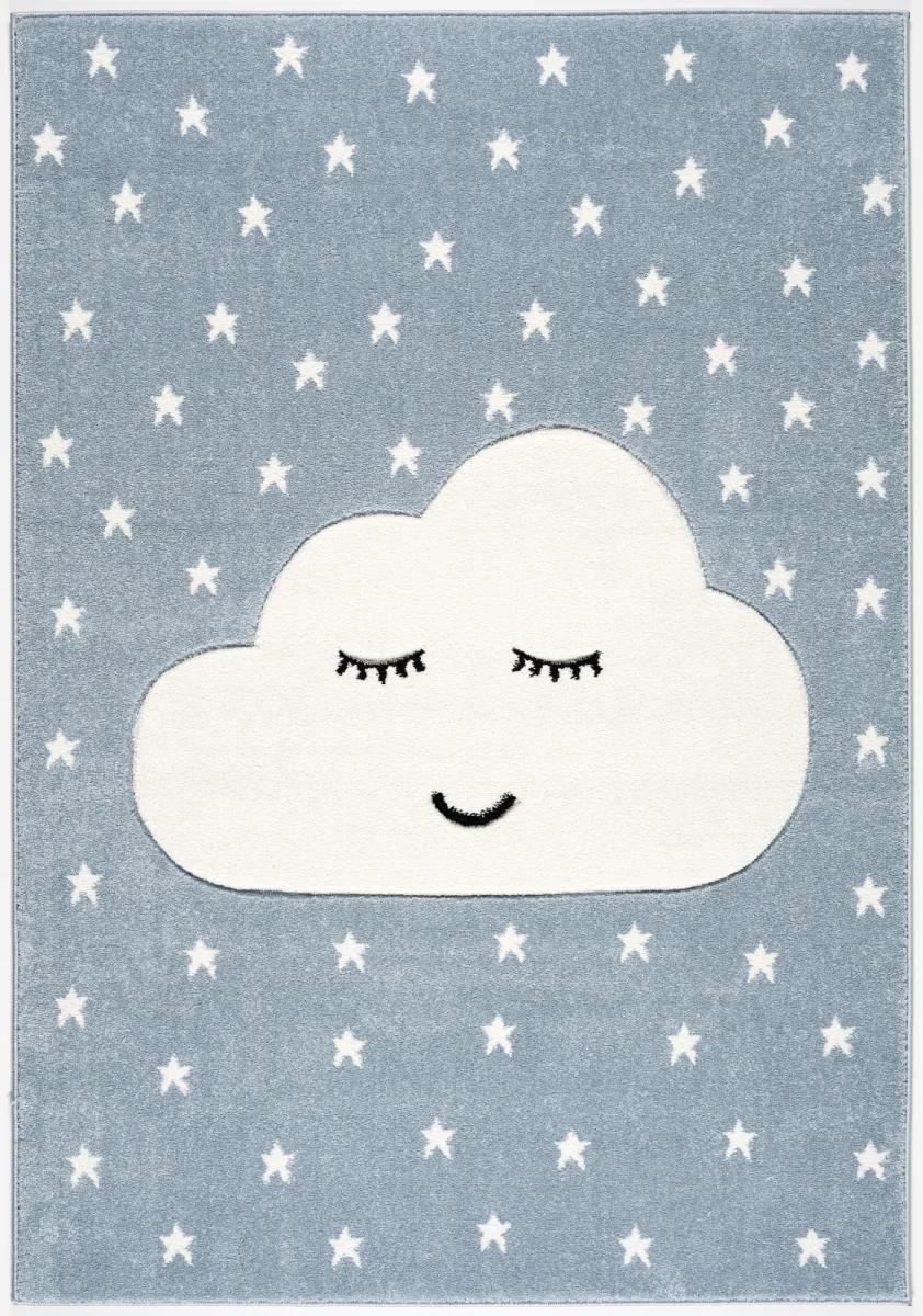 Dywan dziecięcy Happy Cloud Blue 100x150 cm do pokoju dziecięcego niebieski z chmurką nr. 2