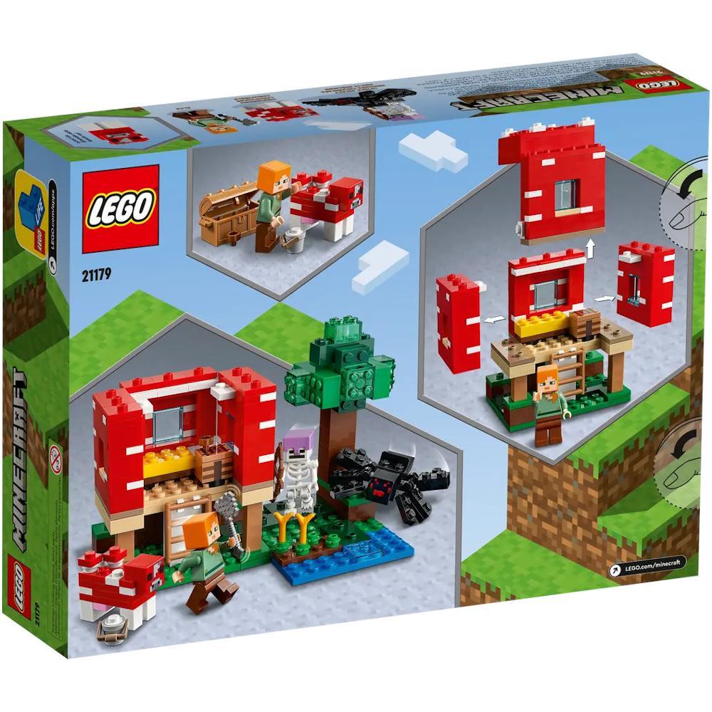 Duży zestaw klocków dom w grzybie 21179 lego minecraft dla dziecka 5 Full Screen