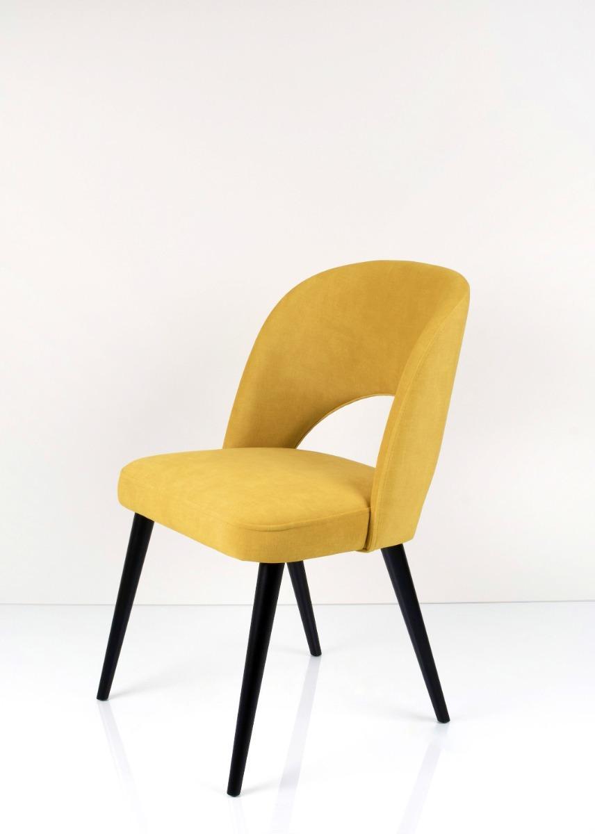 Krzesło tapicerowane KR-5 46x82x45 cm DELUXE Hold Me 12 do jadalni żółty nr. 2