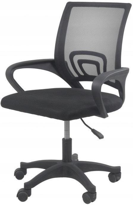 Fotel obrotowy Moris 59x89x48 cm czarne krzesło do biura  nr. 3