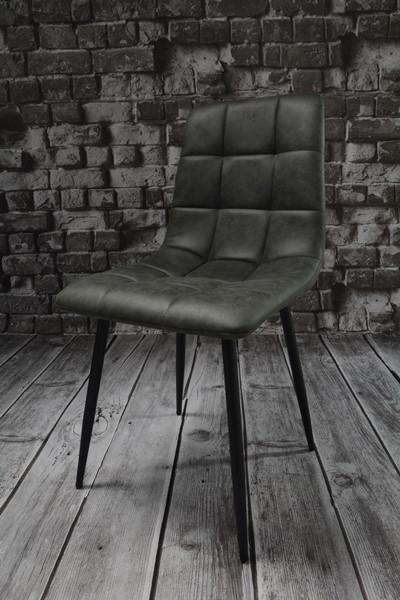 Zestaw krzeseł DEVER TAUPE 43x88x55 cm krzesło do jadalni salonu szary czarne nogi nr. 8