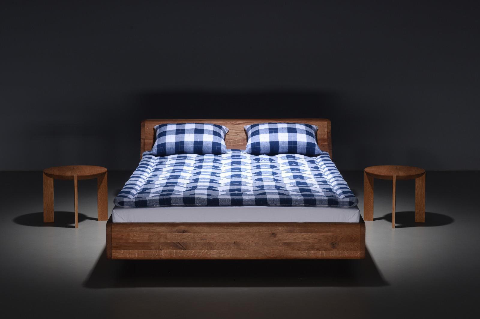 Łóżko LUGO 160x200 elegancka modna rama z litego drewna olchowego z zagłówkiem nr. 4