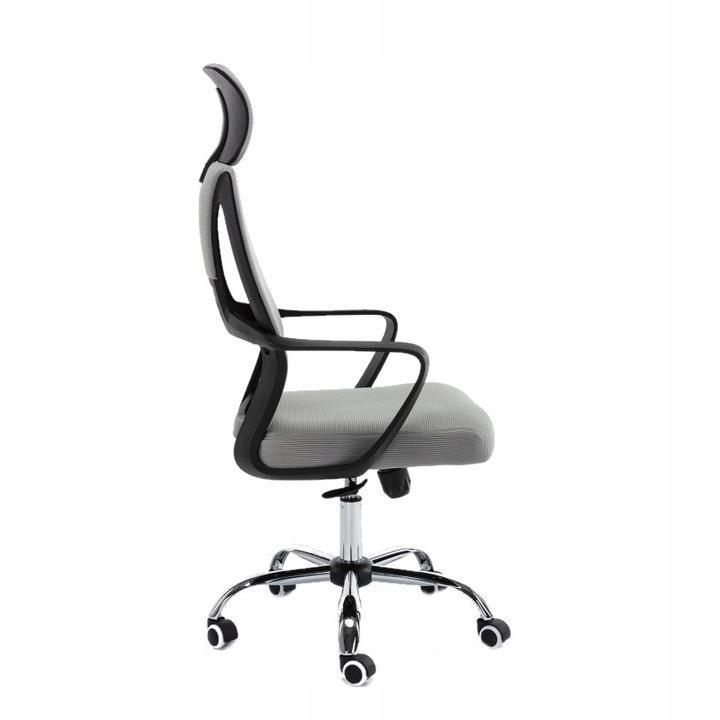 Fotel obrotowy Nigel 68x127x52 cm szary krzesło do biura  nr. 4