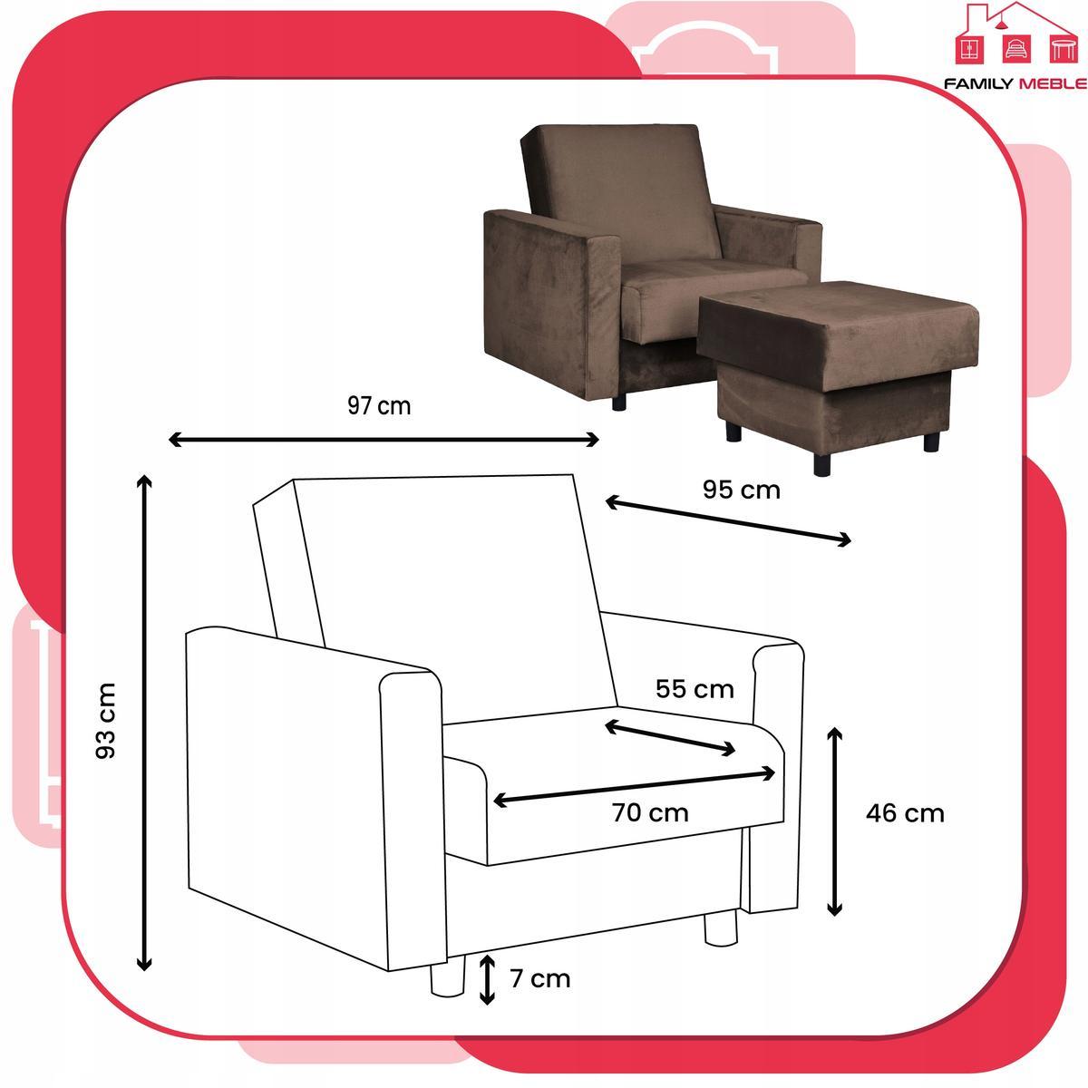 Fotel rozkładany z podnóżkiem Alicja recepcja hol 7 Full Screen