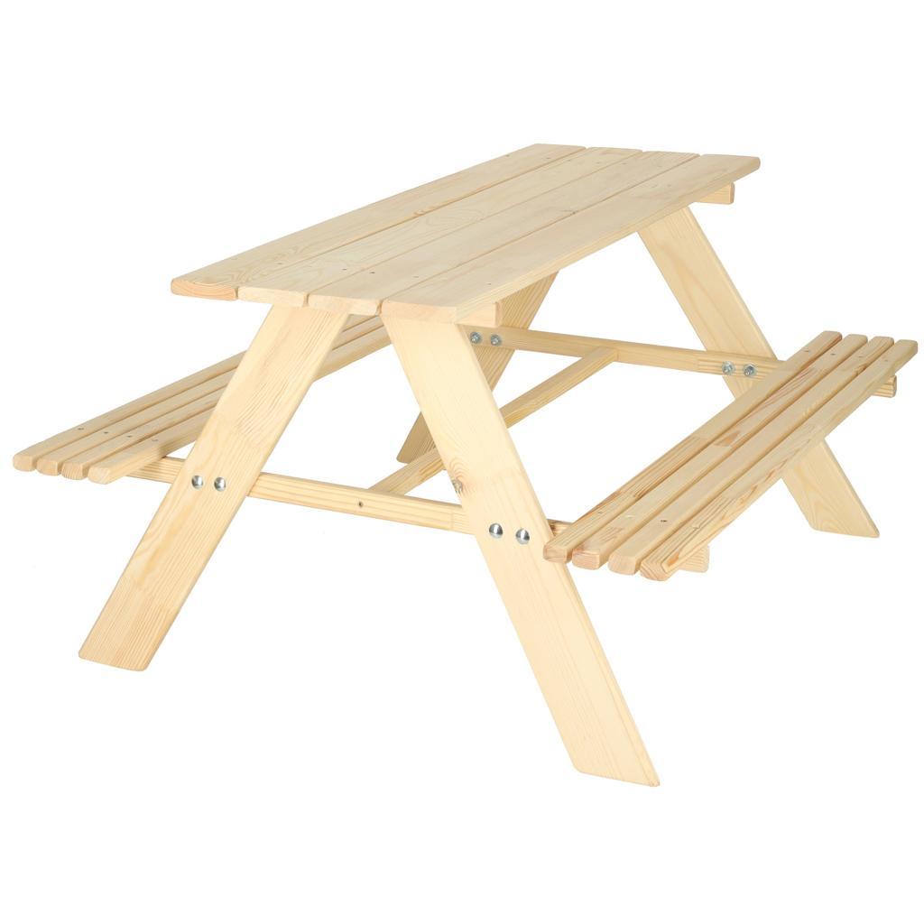Ławka ogrodowa stolik dla dzieci drewniany 92 x 78 x 52cm nr. 2