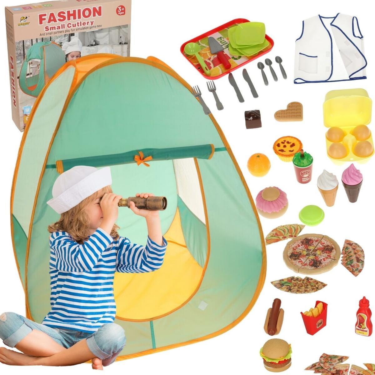 Namiot campingowy dla dzieci z akcesoriami 62 elementy nr. 1