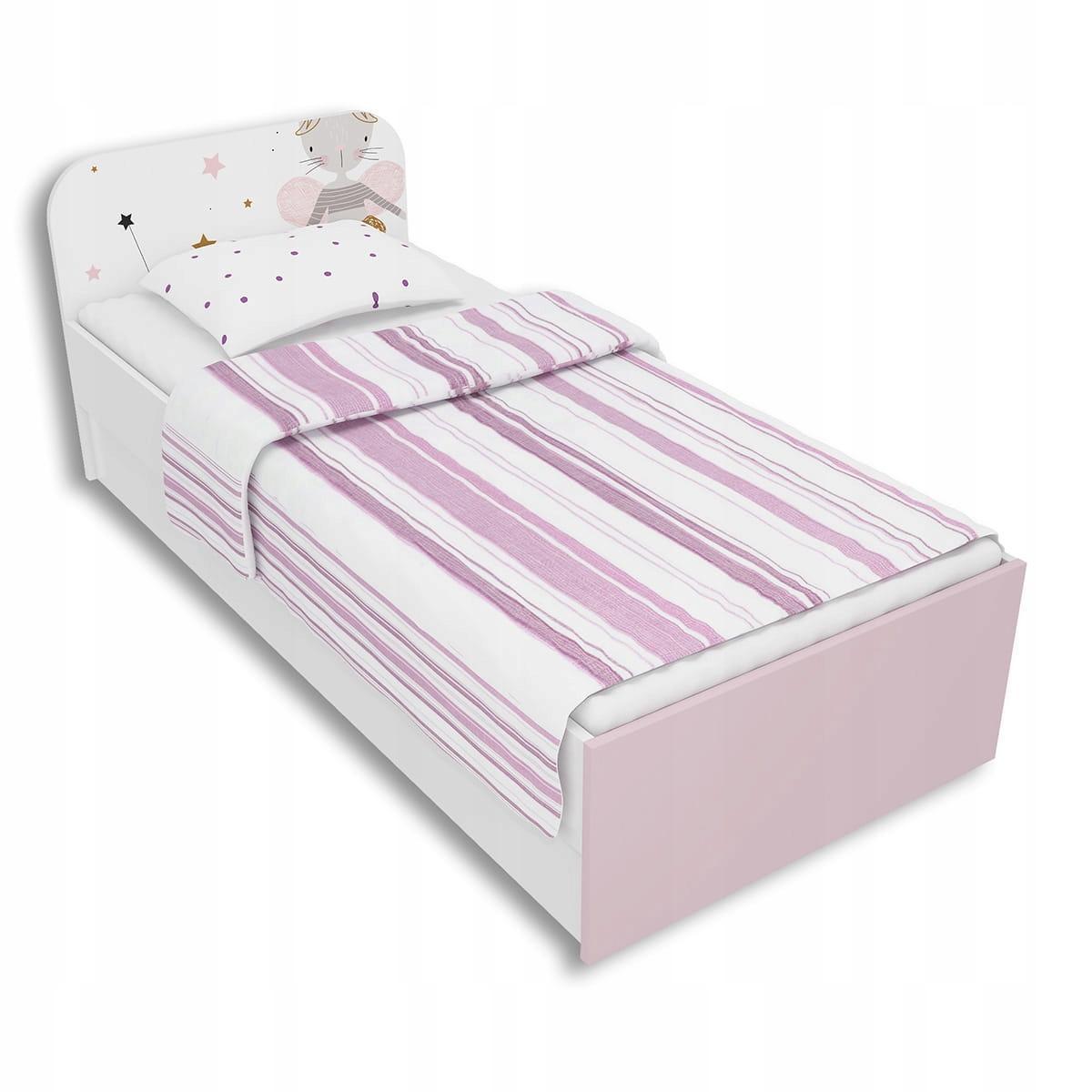 Łóżko FAIRY 94x204 cm różowe dla dziecka  0 Full Screen