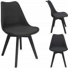 Krzesło OSCAR czarne do jadalni lub salonu  - Miniaturka zdjęcia nr 2