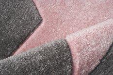 Dywan dziecięcy Big Star Grey/Pink 100x160 cm do pokoju dziecięcego szary z gwiazdą - Miniaturka zdjęcia nr 3