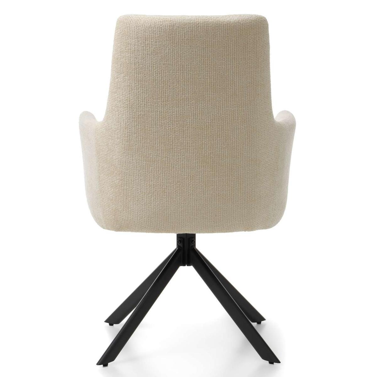 Krzesło TITO jasnobeżowe tapicerowane welurem do jadalni lub salonu  nr. 8