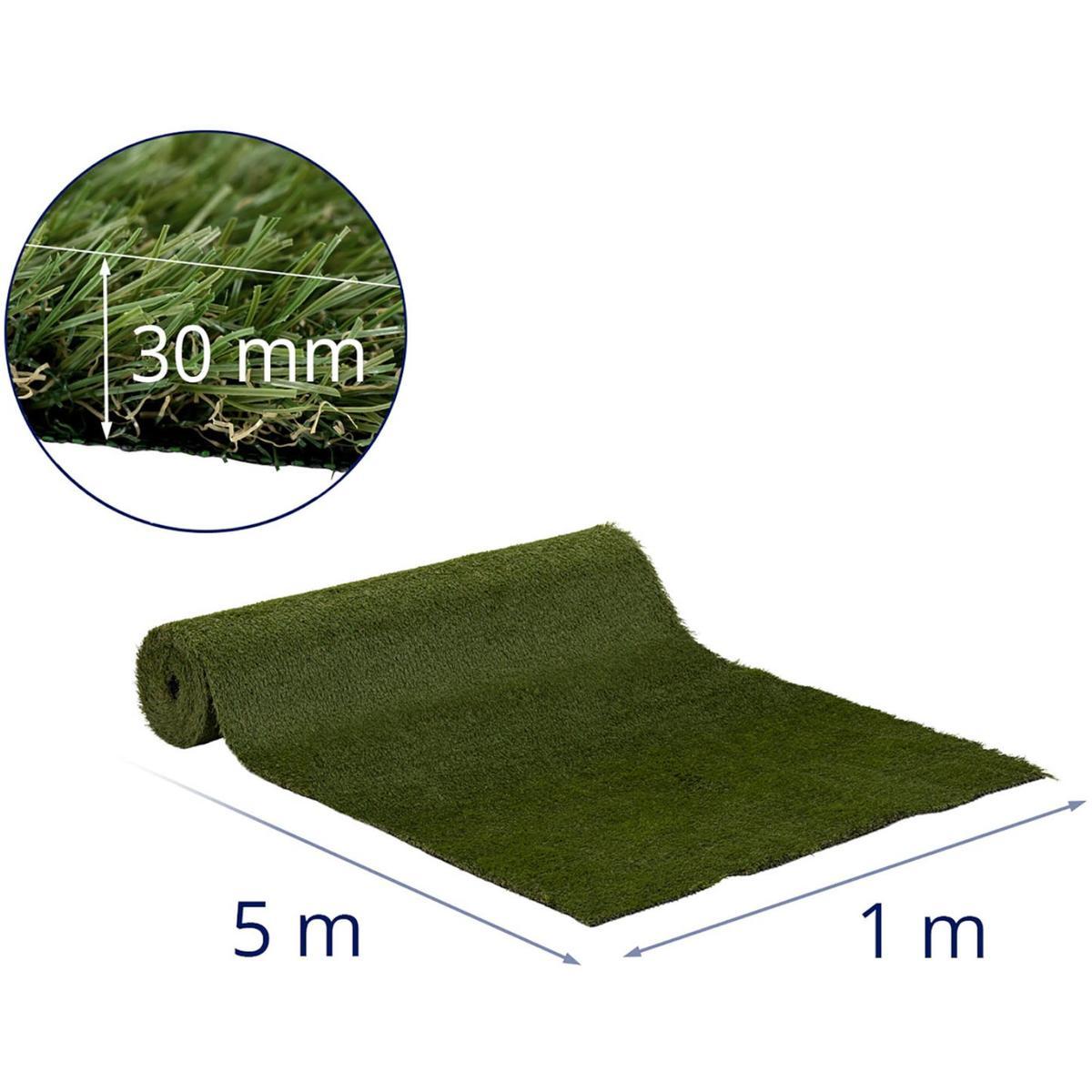 Sztuczna trawa na taras balkon miękka 30 mm 20/10 cm 100 x 500 cm 5 Full Screen