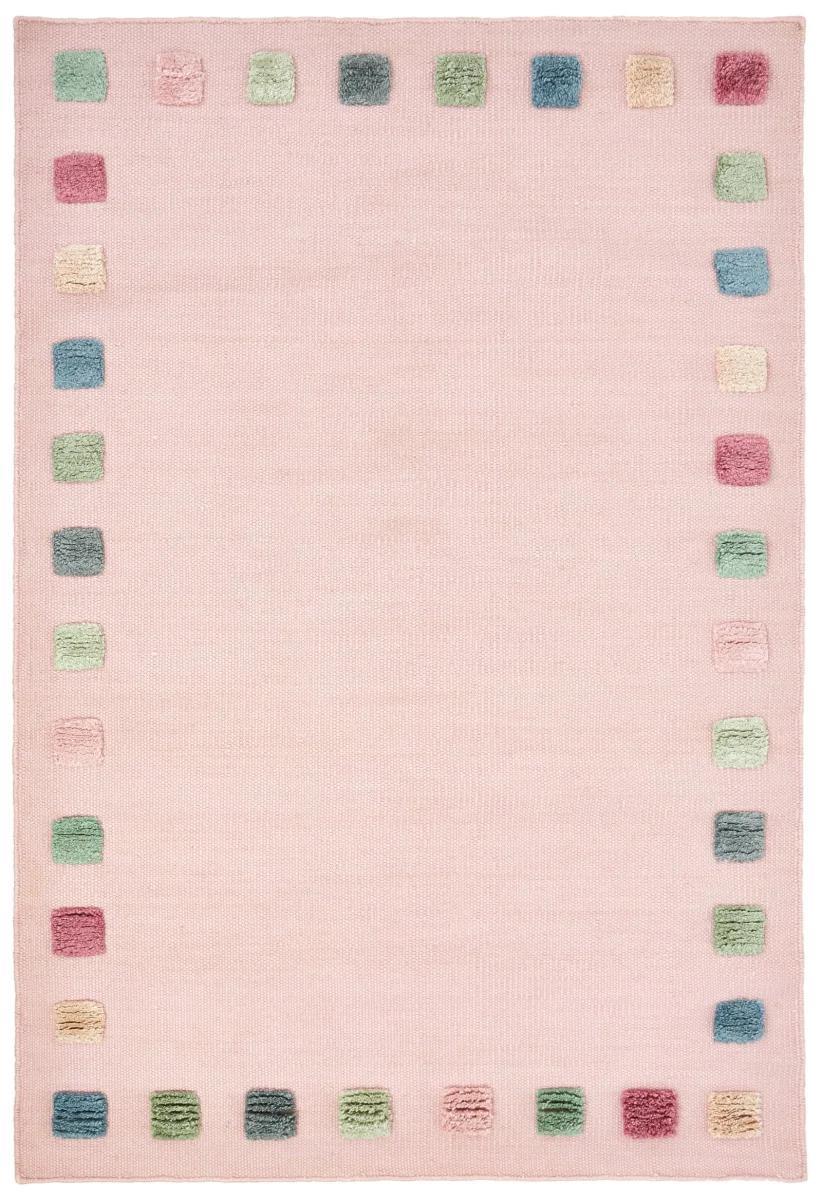 Dywan dziecięcy Colorborder Pink 120x180 cm wełniany do pokoju dziecięcego różowy nr. 1