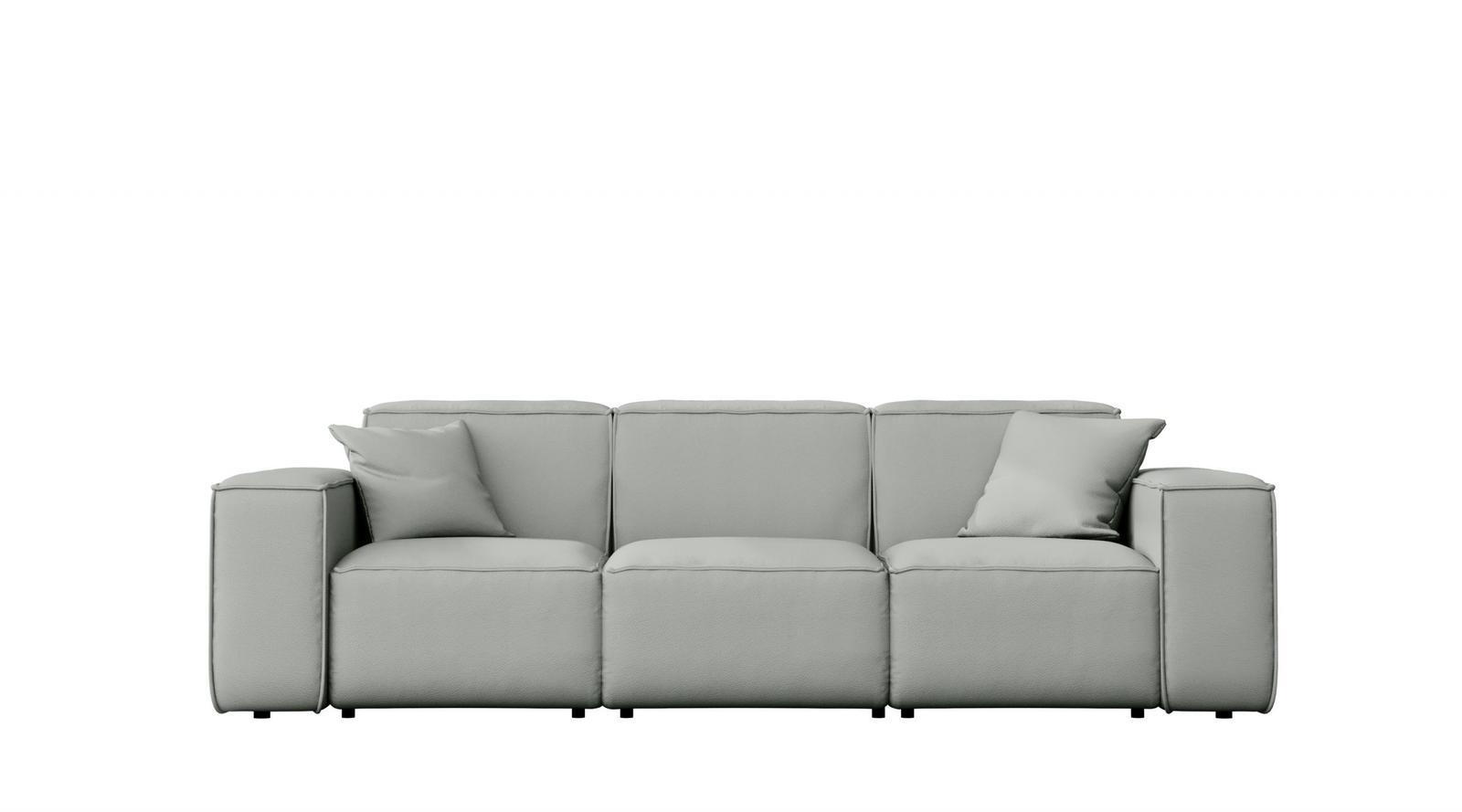 Sofa ogrodowa MALIBU 245x103x88 cm wodoodporna UV 3-os + 2 poduszki do ogrodu jasnoszara 0 Full Screen