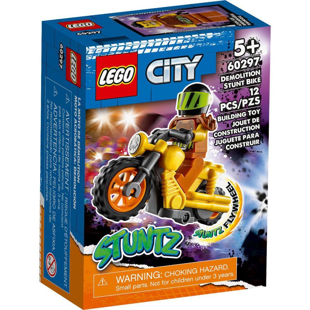 LEGO CITY stuntz zestaw klocków demolka na motocyklu kaskaderskim 60297 nr. 1