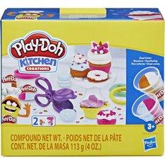 Play-doh kitchen creations zestaw słodkości pączki I babeczki hasbro f3464 dla dziecka 