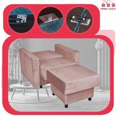 Fotel rozkładany z podnóżkiem Alicja Family Meble - Miniaturka zdjęcia nr 10