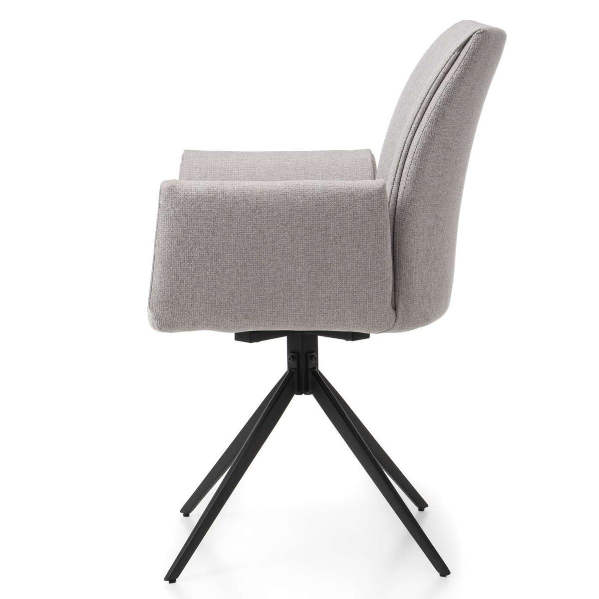 Krzesło PRATO szare tapicerowane tkaniną do jadalni lub salonu  nr. 6