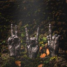 Świeca Zombie Hand PEACE Black Metallic - Miniaturka zdjęcia nr 1