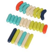 Klocki magnetyczne kolorowe magnetic sticks dla małych dzieci duże patyczki 36 elementów 25x20x6,7 cm - Miniaturka zdjęcia nr 9