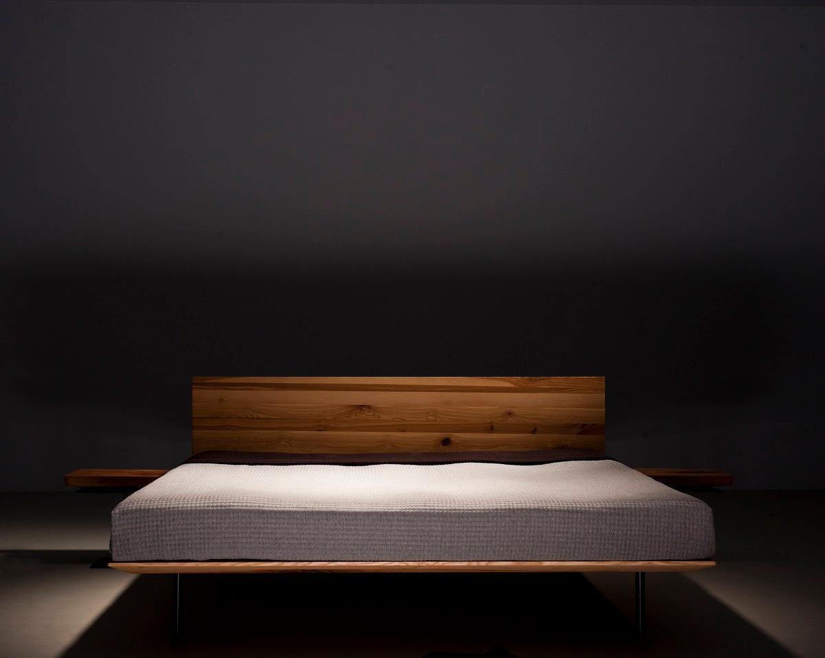 Łóżko MODO 160x200 elegancka modna rama z litego drewna olchowego z tapicerowanym zagłówkiem nr. 5