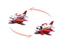 Transporter samolot + 3 pojazdy straż pożarna zabawka dla dzieci czerwona 41,5x31,5x14 cm - Miniaturka zdjęcia nr 6