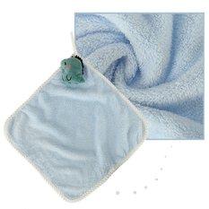 Ręcznik ręczniczek do rąk dla dzieci do przedszkola 30x30cm niebieski dinozaur - Miniaturka zdjęcia nr 3